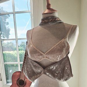 Handcrafted Sparkling Shiny Bralette
